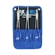 image 3 of Long Nose Pliers Set Long 11" / 275mm 5pc Straight Bent Angled Round Tipped