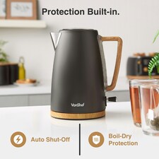 VonShef 3000W Black Rapid Boil Electric Kettle Tesco Groceries