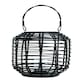 image 1 of Interiors by Premier Contemporary Black Candle Holder, Sustainable Rounded Candle Holder, Stylish Large Candlestick Holder Black