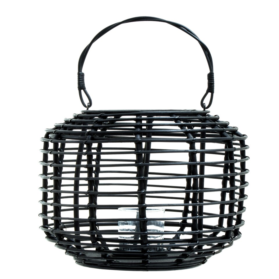 image 1 of Interiors by Premier Contemporary Black Candle Holder, Sustainable Rounded Candle Holder, Stylish Large Candlestick Holder Black