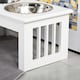 image 9 of PawHut Raised Dog Bowls Pet Feeder Raised Elevated Stainless Steel Food White