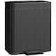image 6 of HOMCOM 2 x 20L Double Rubbish Bin, Pedal Bin with Soft-Close Lid, Black Black | 40L