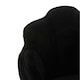 image 5 of Interiors by Premier Black Velvet Dining Chair, Durable & Adjustable Velvet Office Chair, Backrest Accent Chair with Gold Legs