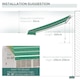image 8 of Outsunny Garden Sun Shade Canopy Retractable Awning, 4 x 3 m, Green | Green | 1