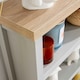 image 3 of Grey Oak Low Bookcase Display Unit 3 Bookshelves DVD Storage Two Tone