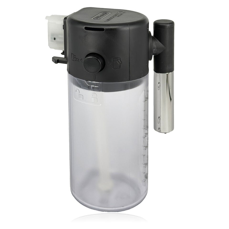 image 1 of SPARES2GO Milk Jug LatteCrema Frother DLSC028 For De'Longhi Coffee Machines