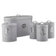 image 5 of Cooks Professional Kitchen Storage Set | 5-Piece | Bread Biscuit Tea Coffee Sugar | Grey & Silver