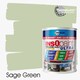 image 1 of InsOpaint ULTRA - 9 IN1 Interior & Exterior Paint-  Insulating & Energy Saving Interior Walls & Ceilings - Sage Green - 1L