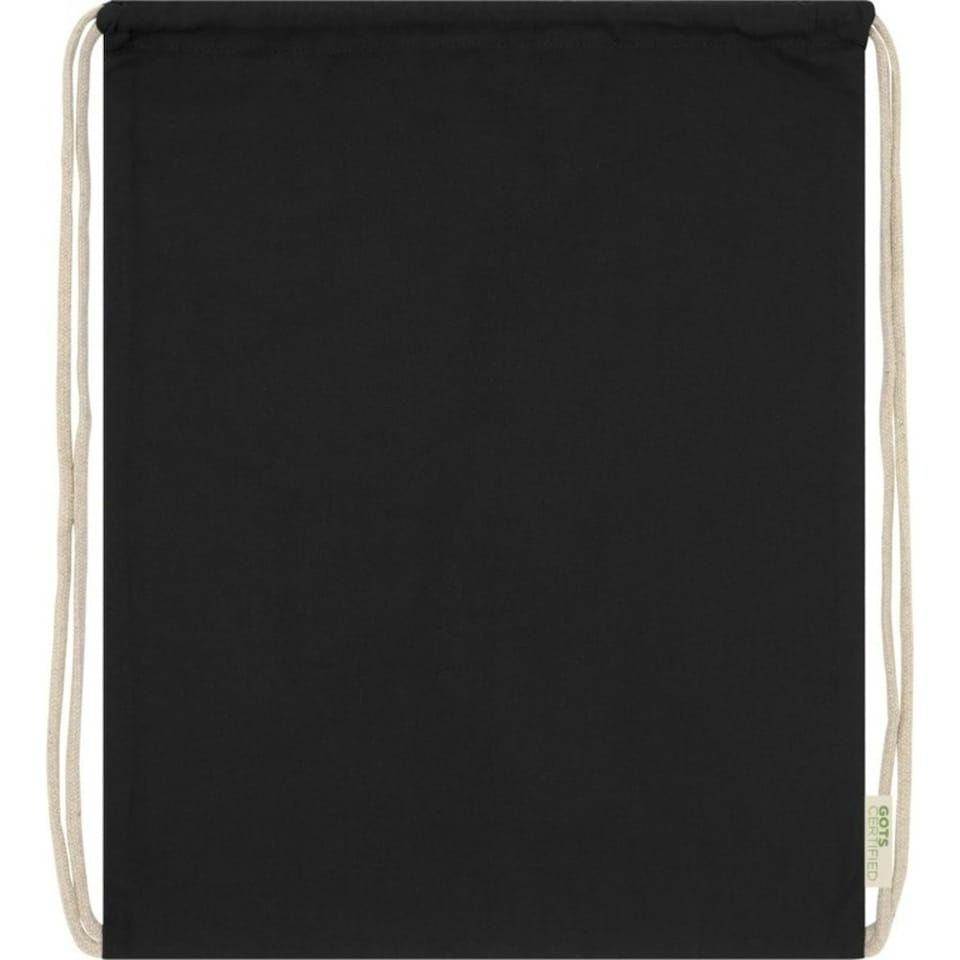 image 1 of Bullet Orissa Organic Cotton Drawstring Bag - Solid Black - One Size | Black | One Size