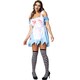 image 1 of Zombie Alice - Halloween fancy dress costume for women | Blue | white/blue | 1