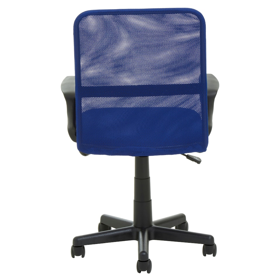 image 1 of Interiors By Premier Ergonomic Dark Blue Home Office Chair, Comfortable Work From Home Chair, Movable Ergonomic Chair For Office