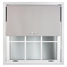 FURNISHED Blackout Roller Blinds with Triple Square Eyelets Cut to Size Easy Fit Window Shade | Grey | Grey | (W) 90cm x (L) 210cm
