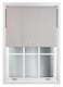 image 1 of FURNISHED Blackout Roller Blinds with Triple Square Eyelets Cut to Size Easy Fit Window Shade | Grey | Grey | (W) 90cm x (L) 210cm