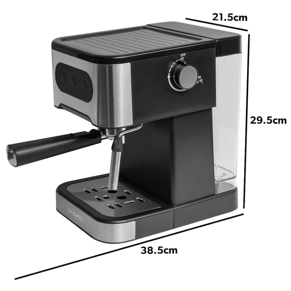image 1 of Daewoo Espresso Coffee Machine with Steam Wand