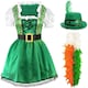 image 1 of St Patricks Day Dress with Irish Boa and Hat Green | S