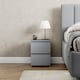 image 7 of Vida Designs Denver 2 Drawer Bedside Chest Cabinet Table Nightstand, Grey