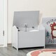 image 2 of HOMCOM 40x60cm Kids Storage Box Toy Organiser for Child 3 Yrs+ Bedroom Pink Grey | 60cm x 40cm x 48cm