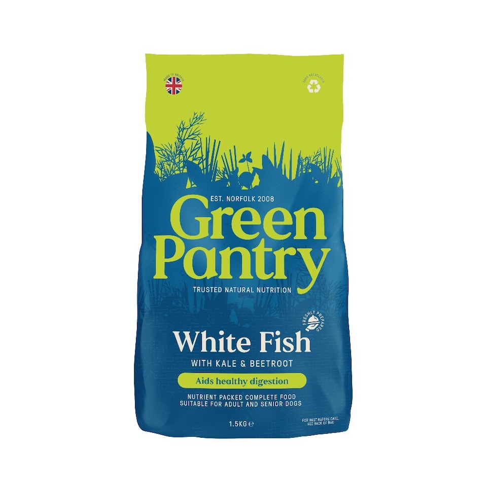 Green Pantry Weight Control Natural Dog Food White Fish with Kale and Beetroot 10kg