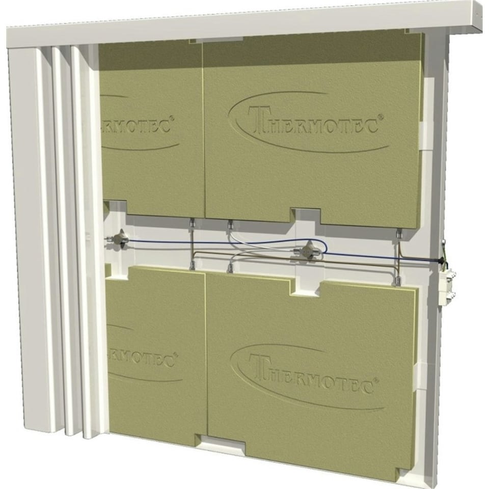 image 1 of 1580mm (W) x 300mm (H) - White Wi-Fi Ceramic Clay Core Electric Radiator (Girona) - 2000 Watts - Depth 90mm + Castors - Heats up to 20m²