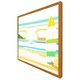image 4 of Surf board on beach (Picture Frame) Brown | M