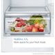 image 5 of Bosch 60-40 Integrated Frost Free Fridge Freezer, Fixed Door Hinge, 260 Litre, 54cm - KIN86NFE0G