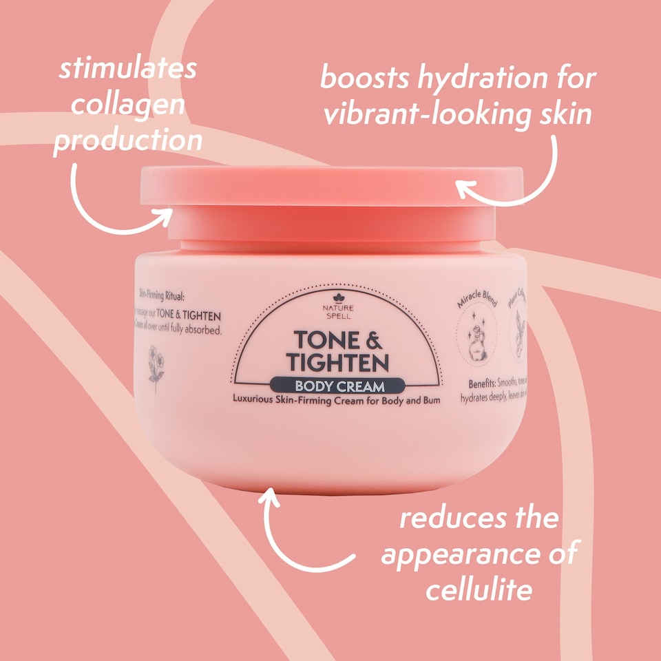 image 1 of Nature Spell Tone & Tighten Skin-Firming Body Cream for Body and Bum