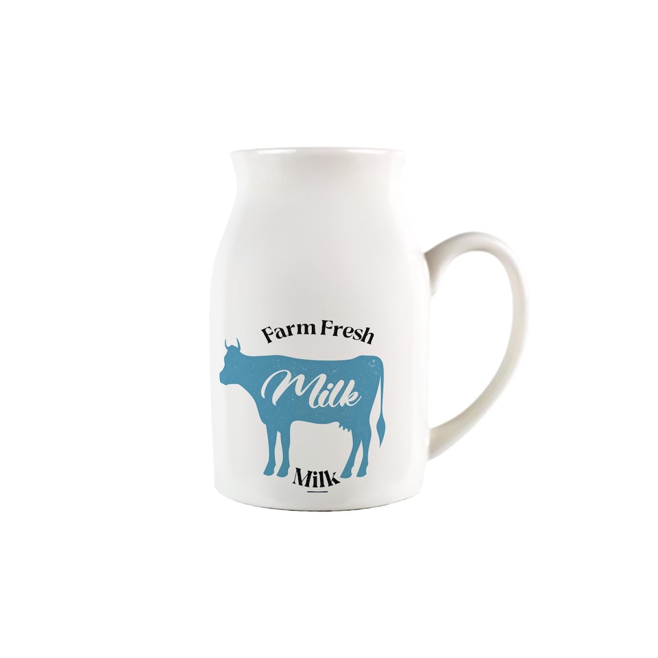 image 1 of Fresh Dairy Milk Small Porcelain Serving Jug