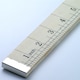 image 2 of Laminated metre ruler/yard stick with mm/cm marking on one side and inch marking on the reverse side