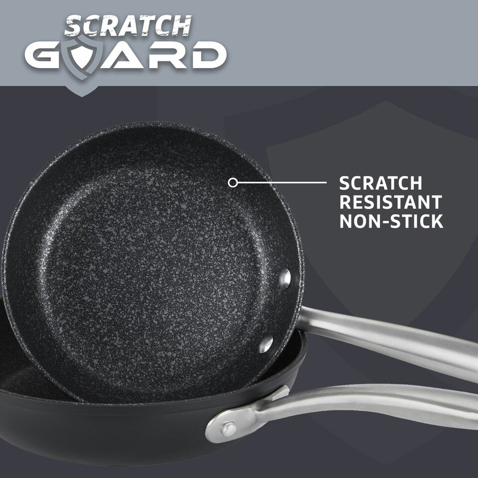 image 1 of Prestige Scratch Guard Non Stick Frying Pan Set | Induction Frying Pan