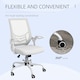 image 8 of Vinsetto Mesh Swivel Office Chair Task Computer Chair w/ Lumbar Support, White