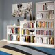 image 4 of 4 You Medium Wide Bookcase In Pearl White