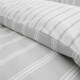 image 4 of Bianca Ashford Stripe Silver Duvet Cover Set Grey | Super King
