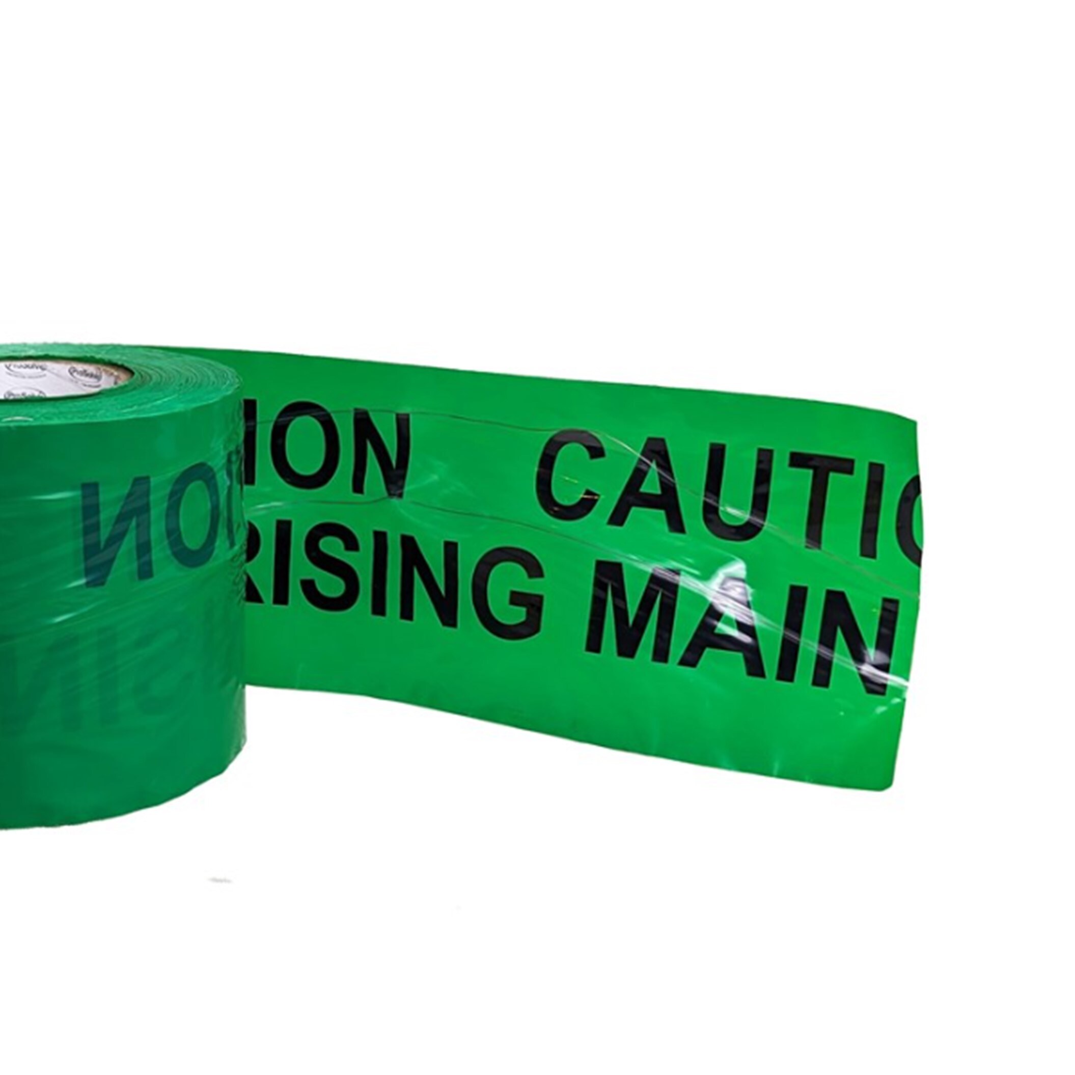 Pegdev Detectable Underground Tape Rising Main 150mm Durable Polypropylene 30M in Green
