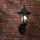 image 2 of ValueLights Mayfair Wall lantern Matte Black Lantern & Bulb | Black