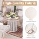 image 3 of Direct Wicker Outdoor Garden Iron Woven Round Dining Table Set with Four Chairs