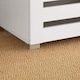 image 6 of Oslo 3 Door Wooden Shoe Storage Cabinet Rack Stand Cupboard Slatted Doors | White