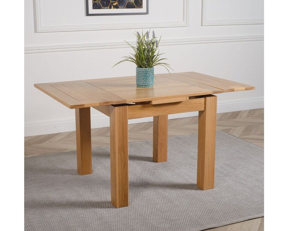 image 1 of Richmond 90-150cm Square Oak Extending Dining Table and 6 Berkeley Chairs | Brown | Brown