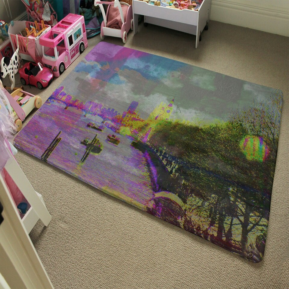 image 1 of London Bridge view (Rug) Multi | XL: 160x230cm