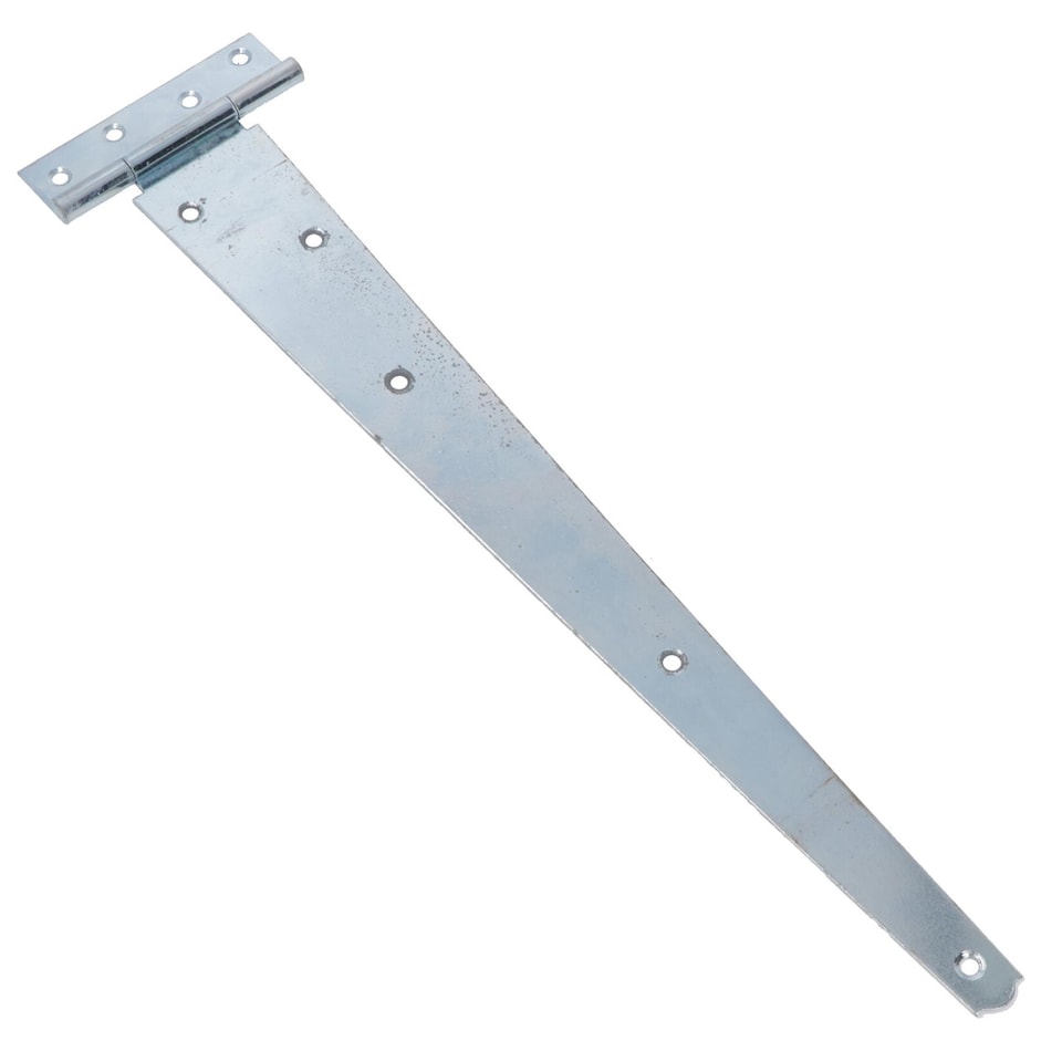 image 1 of 18in / 450mm Heavy Duty T Tee Hinges For Shed + Garden Gates Zinc Plated 10pc