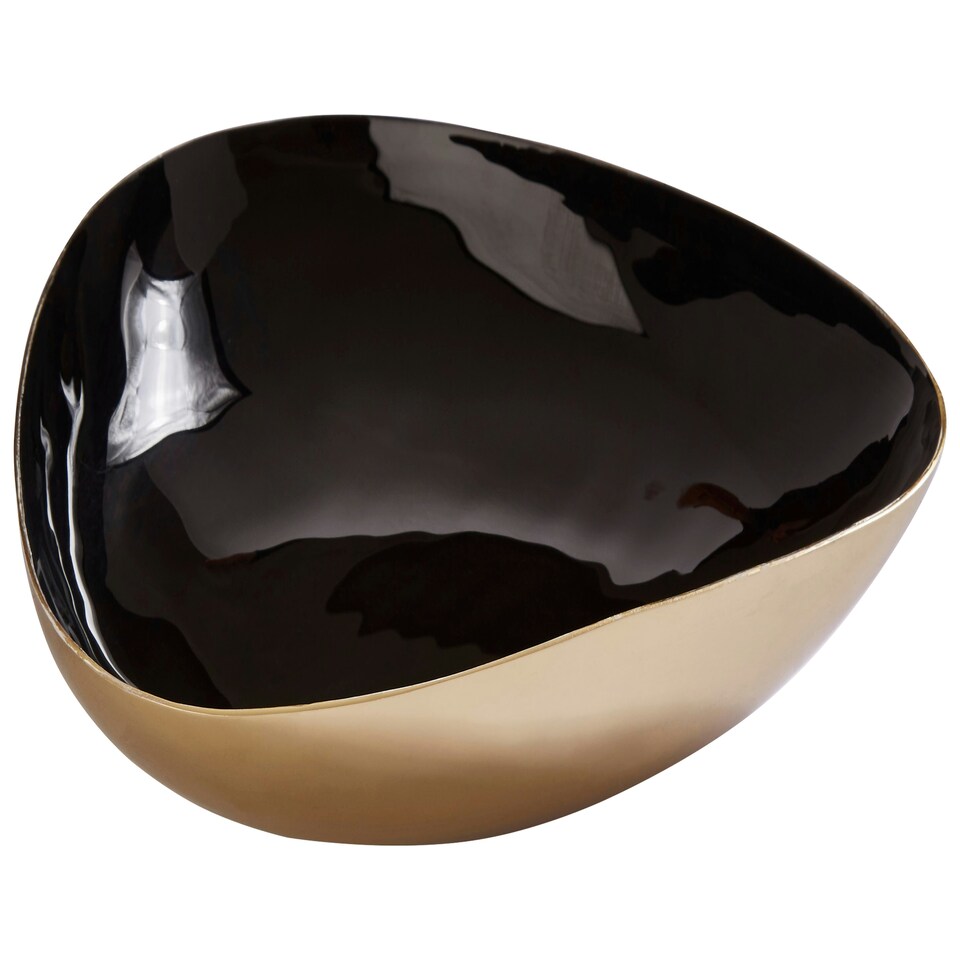 image 1 of Elva Black And Gold Trinket Bowl Gold
