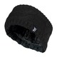 image 1 of Ladies Cable Knitted Fleece Lined Thermal Winter Ear Warmer Headband | Black | Black | One Size | 1