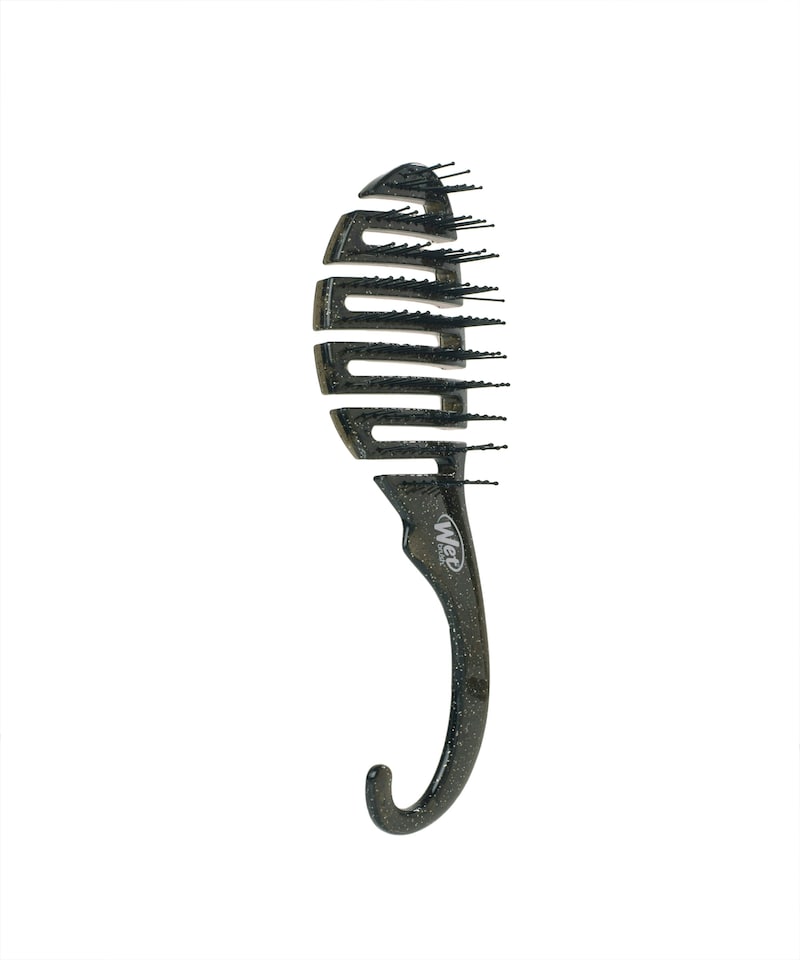 image 1 of WetBrush Shower Detangler, Intelliflex Bristles, Black Glitter