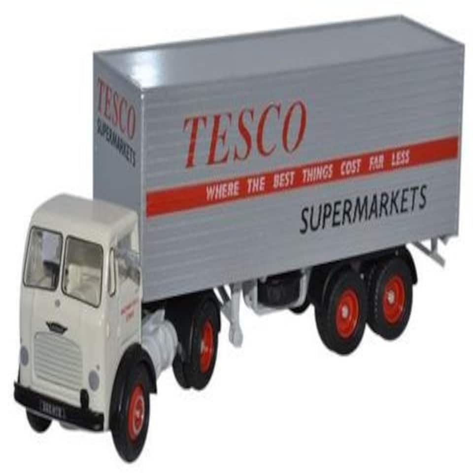Oxford Diecast Leyland Octopus Beaver Box Trailer Tesco