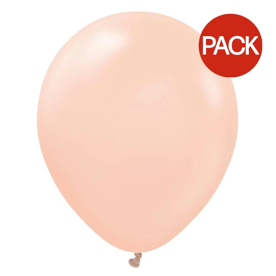 image 1 of Kalisan Latex Macaroon Balloons (Pack of 50) - Salmon - One Size Pink