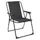 image 5 of Harbour Housewares 6x Folding Metal Beach Chairs - Black - Folding Chair Camping Chair Outdoor Chair Beach Chair Deck Chair