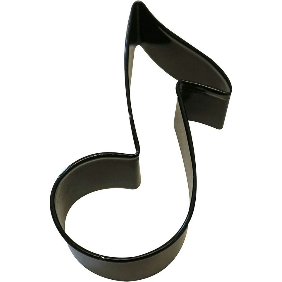 Anniversary House Music Notes Poly-Resin Coated Cookie Cutter - Black - One Size