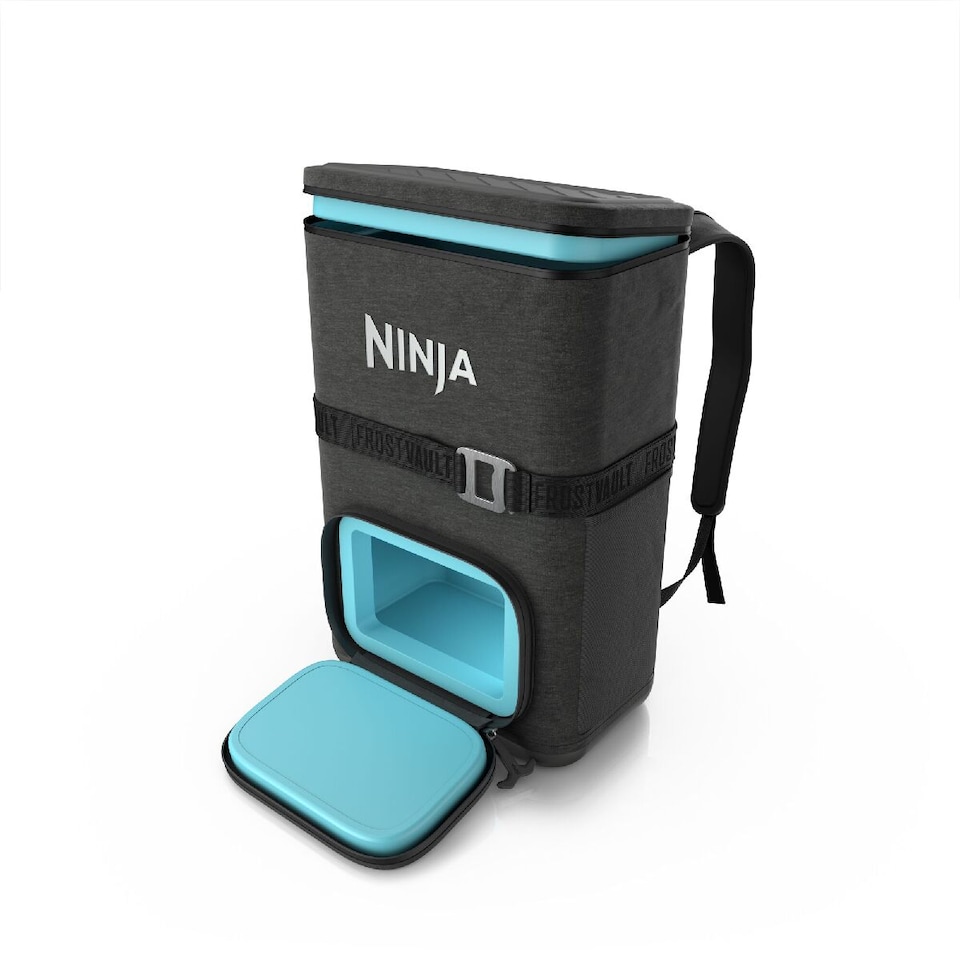 image 1 of Ninja Outdoor FrostVault Go 17L 24-Can Backpack Soft Cooler FF124EUUKCG Charcoal Grey