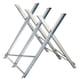 image 1 of DURHAND Portable Sawhorse Heavy Duty Steel Adjustable Work Support, Foldable Sawhorse Stand 100 kg Weight Capacity, Silver Tone