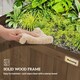 image 6 of Outsunny Wood Planter with Trellis for Climbing Plants Vines Planter Box Brown