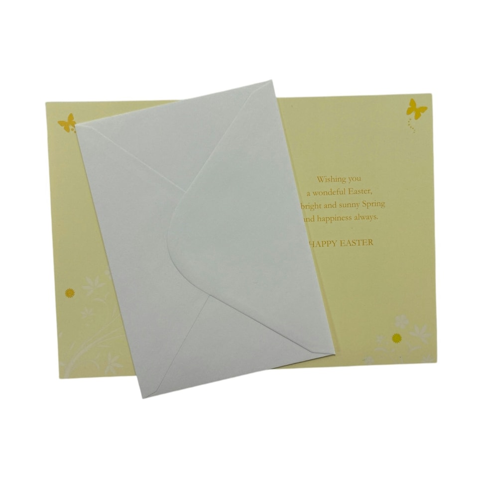 image 1 of For Goddaughter Spring Daffodils and Butterflies Design Easter Card